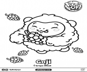Printable Pikmi Pops Gorilla Goji coloring pages