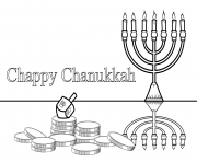 Printable chappy chanukah coloring pages