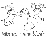 Printable merry hanukkah coloring pages