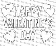Printable happy valentines day free love coloring pages