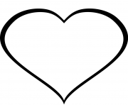 Printable simple heart 3 coloring pages