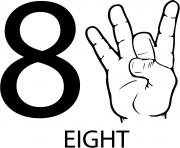 asl number eight