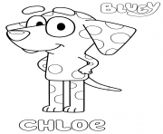 Printable Dalmatian Chloe coloring pages