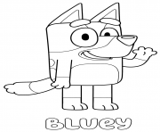 Printable Blueys coloring pages