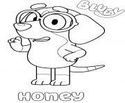 Printable Beagle Honey Dog coloring pages