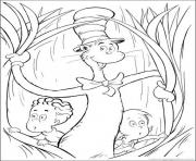 Printable Cat in the Hat and Childrens looking for something coloring pages