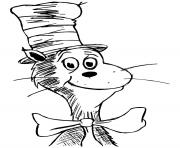 Printable Cat and Hat coloring pages