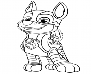 Printable Paw Patrol Mighty Pups Chase _ coloring pages