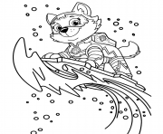 Printable Mighty Pups PAW Patrol Everest coloring pages