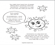 Printable Covid 19 coronavirus disease coloring pages