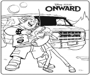 Printable Onward Two Brothers Barley and Ian Lightfoot coloring pages