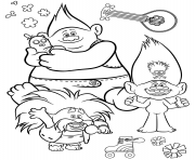 Printable Free Trolls 2 World Tour coloring pages
