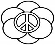 Printable Peace Rings coloring pages