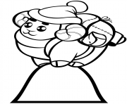 Printable funny ram rock climber coloring pages