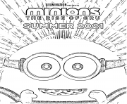 Printable minions 2 the rise of Gru 2021 coloring pages