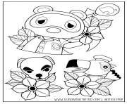 Printable Animal Crossing by Stickypop coloring pages