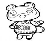 Printable tom nook animal crossing coloring pages
