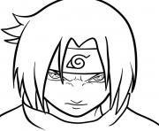 Printable Sasuke s face coloring pages