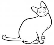Printable cornish rex cat coloring pages