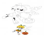 Printable Halloween Marshall coloring pages