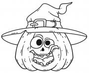Printable halloween silly pumpkin hat coloring pages