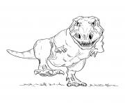Printable dinosaur fierce dinosaur walking coloring pages