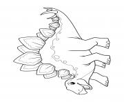 Printable dinosaur stegosaurus for preschoolers coloring pages