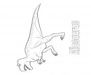 Printable dinosaur allosaurus coloring pages