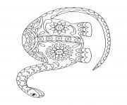 Printable dinosaur intricate pattern doodle for adults coloring pages