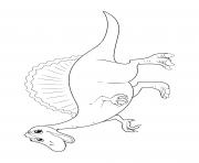 Printable dinosaur friendly dinosaur with sail coloring pages