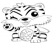 Printable Hatchimals Tigrette coloring pages