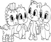 Printable hatchimals animals for kids coloring pages