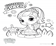 Printable Hatchimals Pixies girl Gracie coloring pages