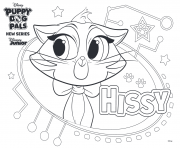 Printable Hissy Disney Puppy Dog Pals coloring pages