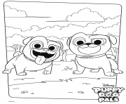 Printable Disney Puppy Dog Pals very happy  coloring pages