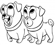 Printable Puppies from Puppy Dog Pals coloring pages