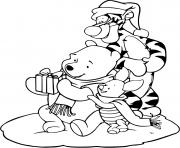 Printable Pooh Tigger and Piglet coloring pages
