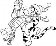 Printable Tigger Piglet shopping coloring pages