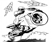 Printable hot wheels motorcycle coloring pages