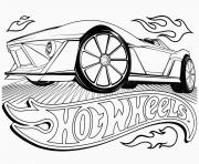 Printable hot wheels voiture de course coloring pages