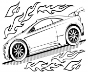 Printable hot wheels car coloring pages