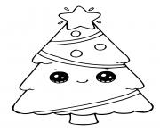 Printable christmas tree star easy coloring pages