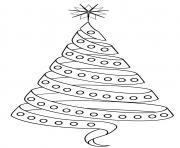 Pretty ribbon Christmas tree design