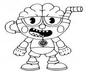 Printable Cuphead coloring pages
