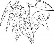Printable Dragonoid Bakugan Pyrus coloring pages