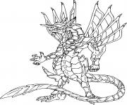 Printable bakugan drago coloring pages