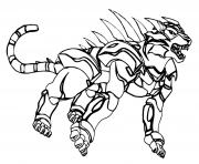 Printable Tigres Bakugan Battle Planet coloring pages