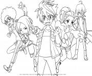 Printable personnages de Bakugan Battle Planet coloring pages