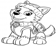 Printable PAW Patrol Everest coloring pages