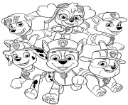 Printable All Paw Patrol Pups coloring pages